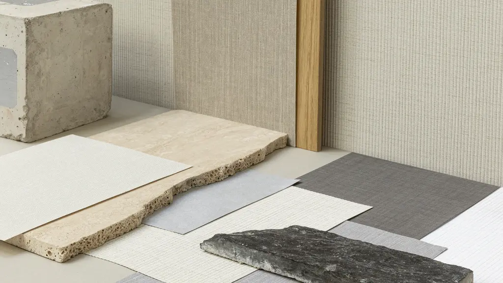 Overview of the 7 hygienic vinyl wallcovering designs in the Vescom Protect Special Selection, available from 1 metre.