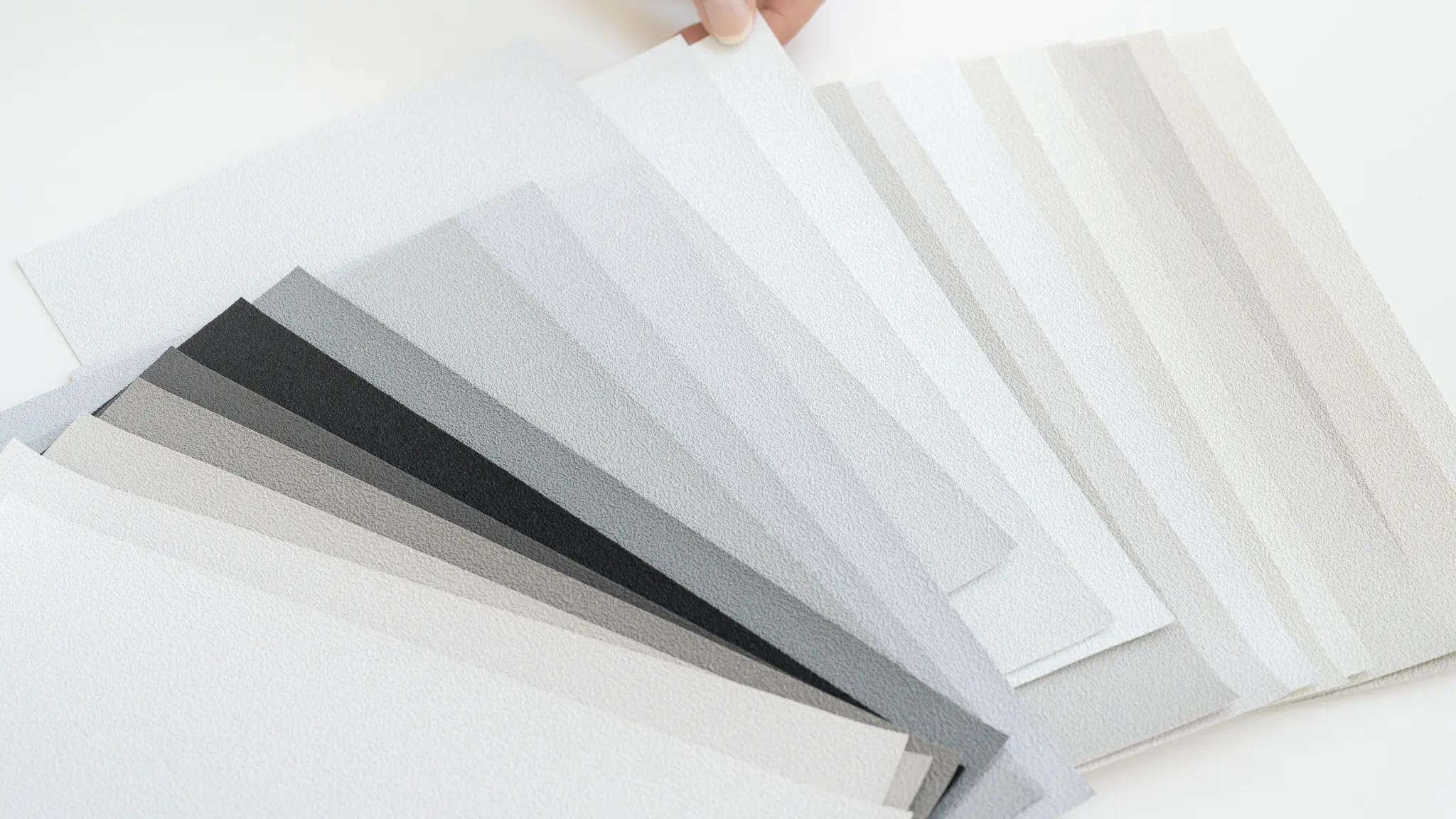 Vescom Colour Choice vinyl wallcovering neutral palette with grouped white, beige and grey tones
