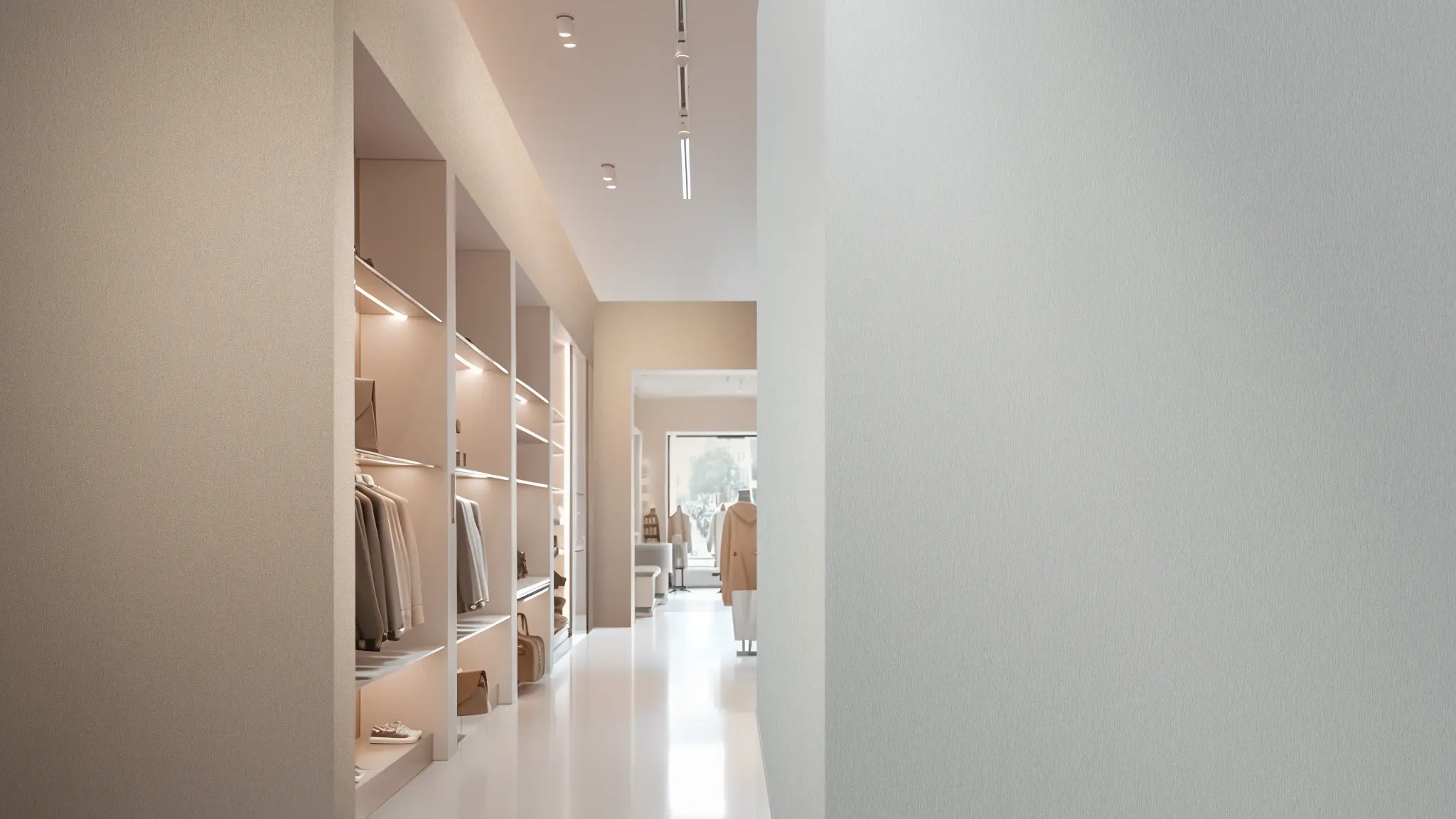 Vescom Stellar wallcovering used as a luminous interior surface with a restrained metallic finish.